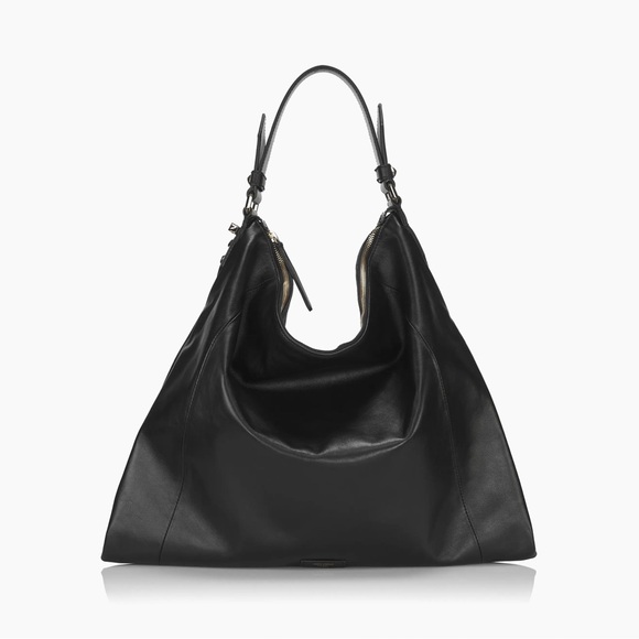 Jimmy Choo Handbags - Jimmy Choo Sleek Black Leather Hobo